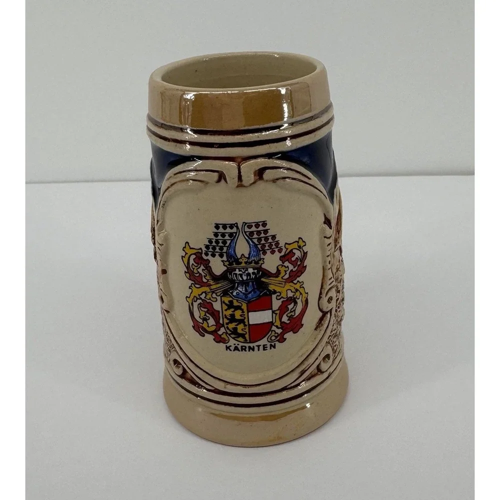 Antique Vintage German Karnten Austria King 700 mini Beer Stein 4